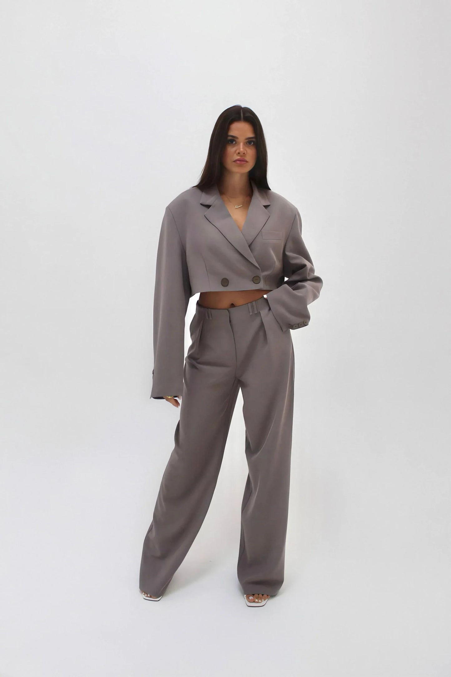 KRISTEN SUIT PANTS | TAUPE